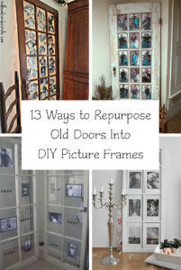 13 Ways to Repurpose Old Doors Into DIY Picture Frames