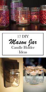 17 Amazing DIY Mason Jar Candle Holder Ideas
