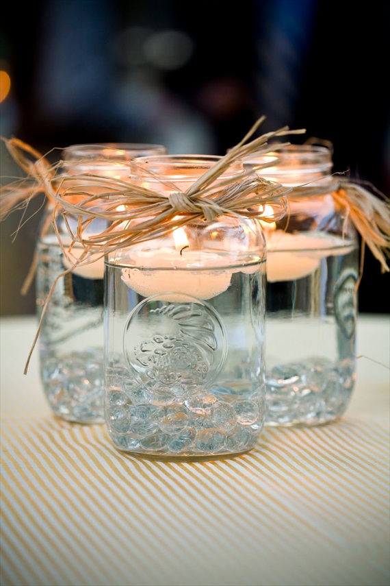 Mason Jar Floating Candles