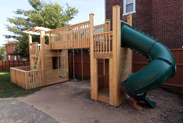 Playhouse with Slide
