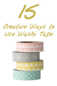 15 Creative Ways to Use Washi Tape