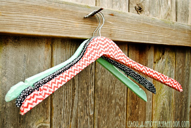 Dress up your hangers with washi tape