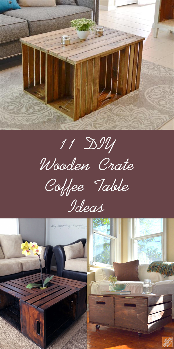 11 DIY Wooden Crate Coffee Table Ideas