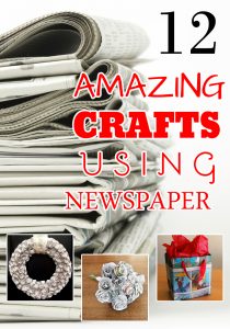 12 Amazing Crafts Using Newspaper
