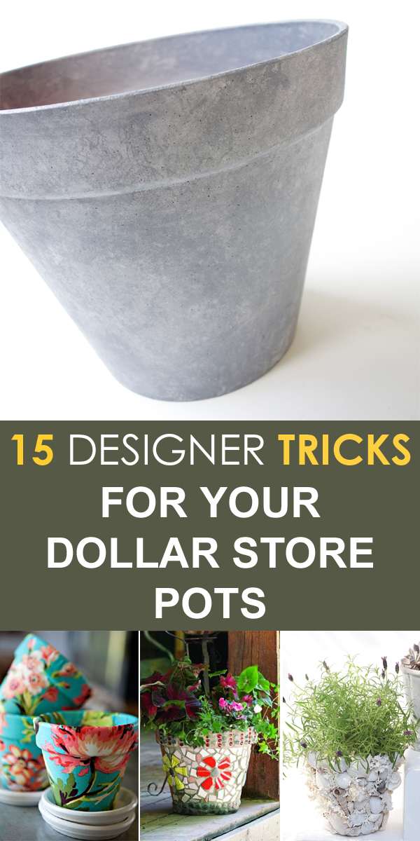 15 Designer Tricks for Your Dollar Store Pots