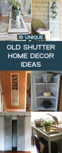 16 Unique Old Shutter Home Decor Ideas