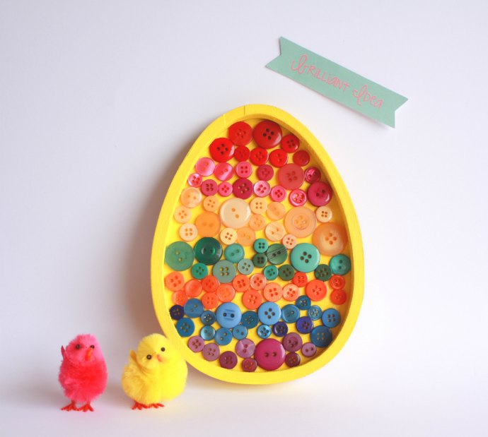 Easter Egg Button Art