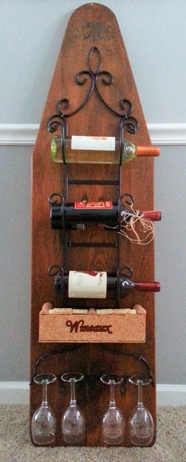 Ironing Board Wine Rack