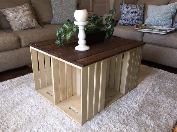 Pallet and Crate Coffee Table
