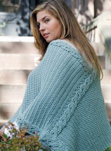 Plus-Size Intertwined Poncho