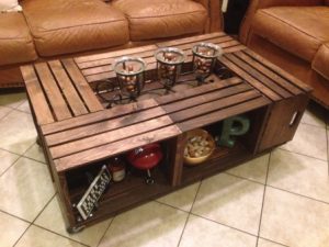 Six Crate Coffee Table