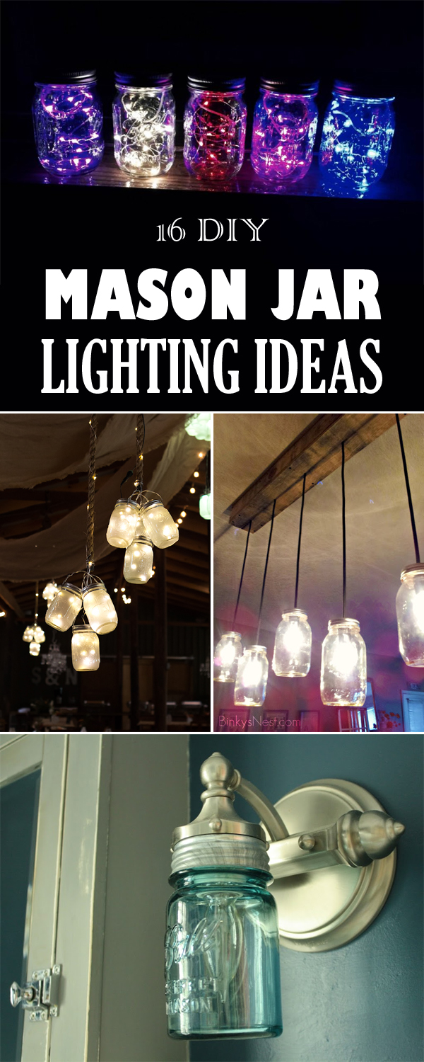 DIY Mason Jar Lighting Ideas