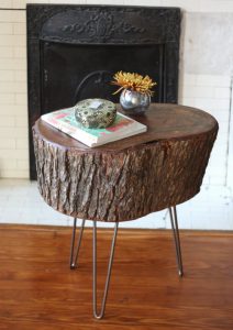 Cofee Table from a Slice of Tree Stump