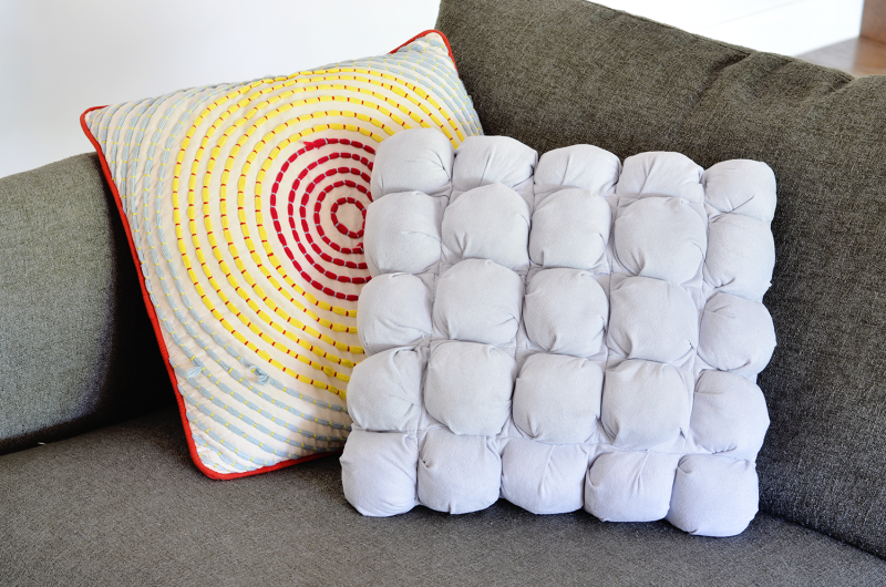 Make Your Own Puff Quilted Pillow Cover