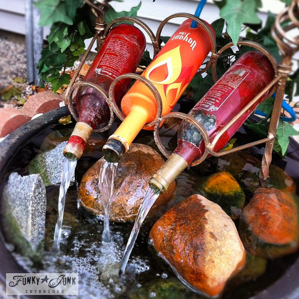 Wine Bottle Fountain