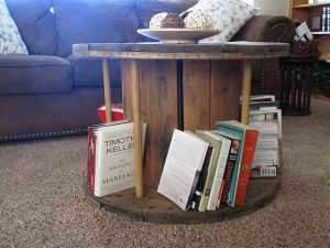 cable spool coffee table