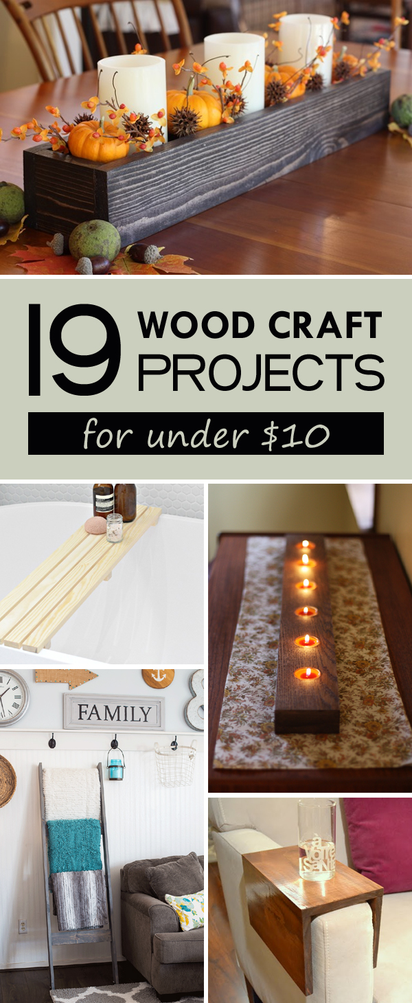 19 Easy Wood Craft Projects for Under $10