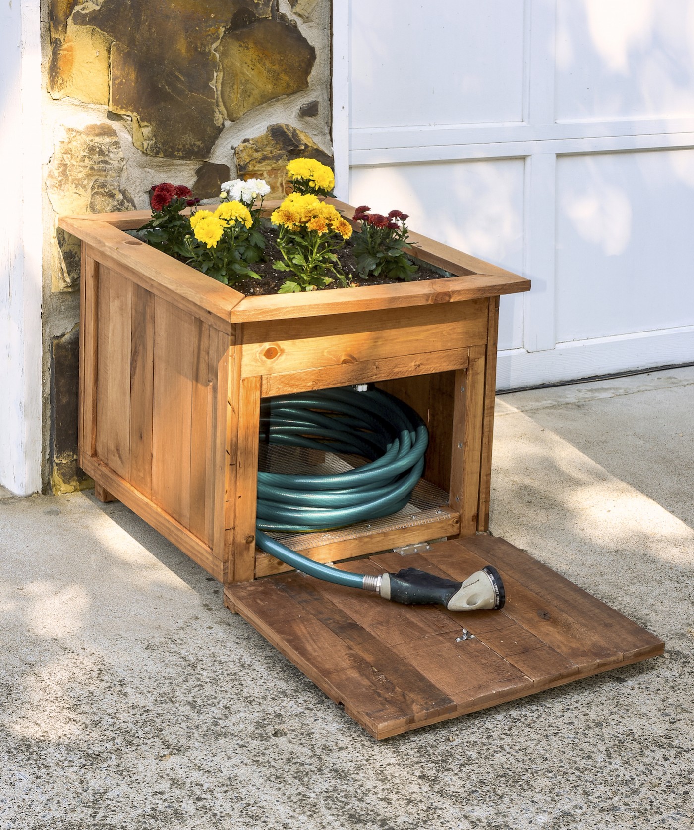 Hose Holder with Build-In Planter