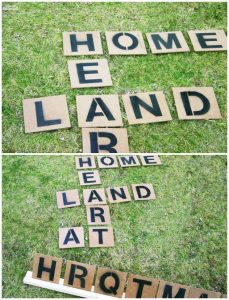 Outdoor Scrabble Game