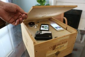 Wine Crate Charging Station