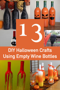 13 Easy DIY Halloween Crafts Using Empty Wine Bottles