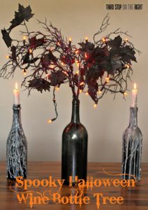 Spooky Halloween Wine Bottle Tree Decoration
