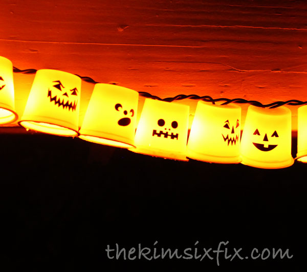 Recycled K-Cup Halloween Lights