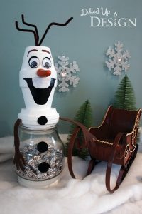 Terracotta Pot Olaf Candy Jar