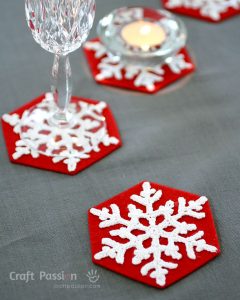 Snowflake Coasters