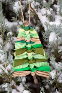 Ribbon Christmas Tree Ornament