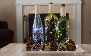 Lighted Wine Bottle Holiday Decor