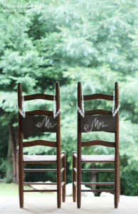 Wedding Chair Signs