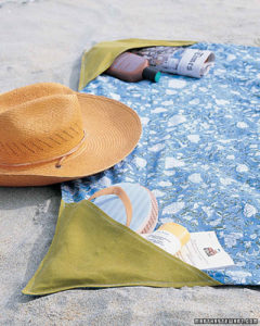 Beach Blanket with Corner Pockets