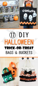 17 DIY Halloween Trick-or-Treat Bags and Buckets