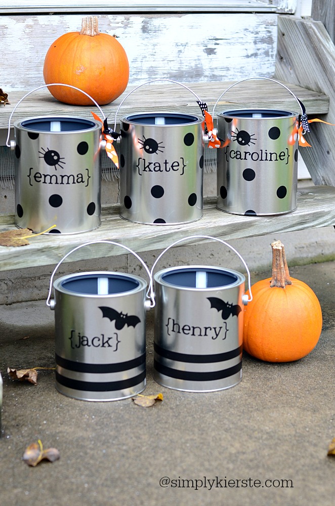 Paint Can Trick or Treat Buckets
