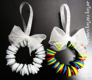 Button Wreath Ornaments