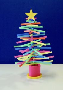 Plastic Straw Christmas Tree