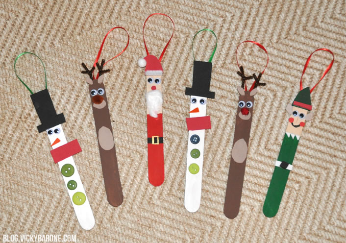 Popsicle Stick Christmas Ornaments