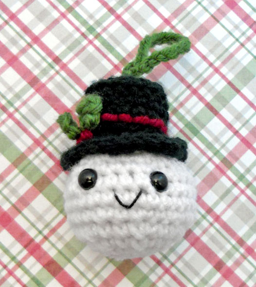 Snowman Head Christmas Ornament