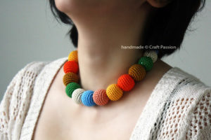 Beads Necklace Crochet Pattern