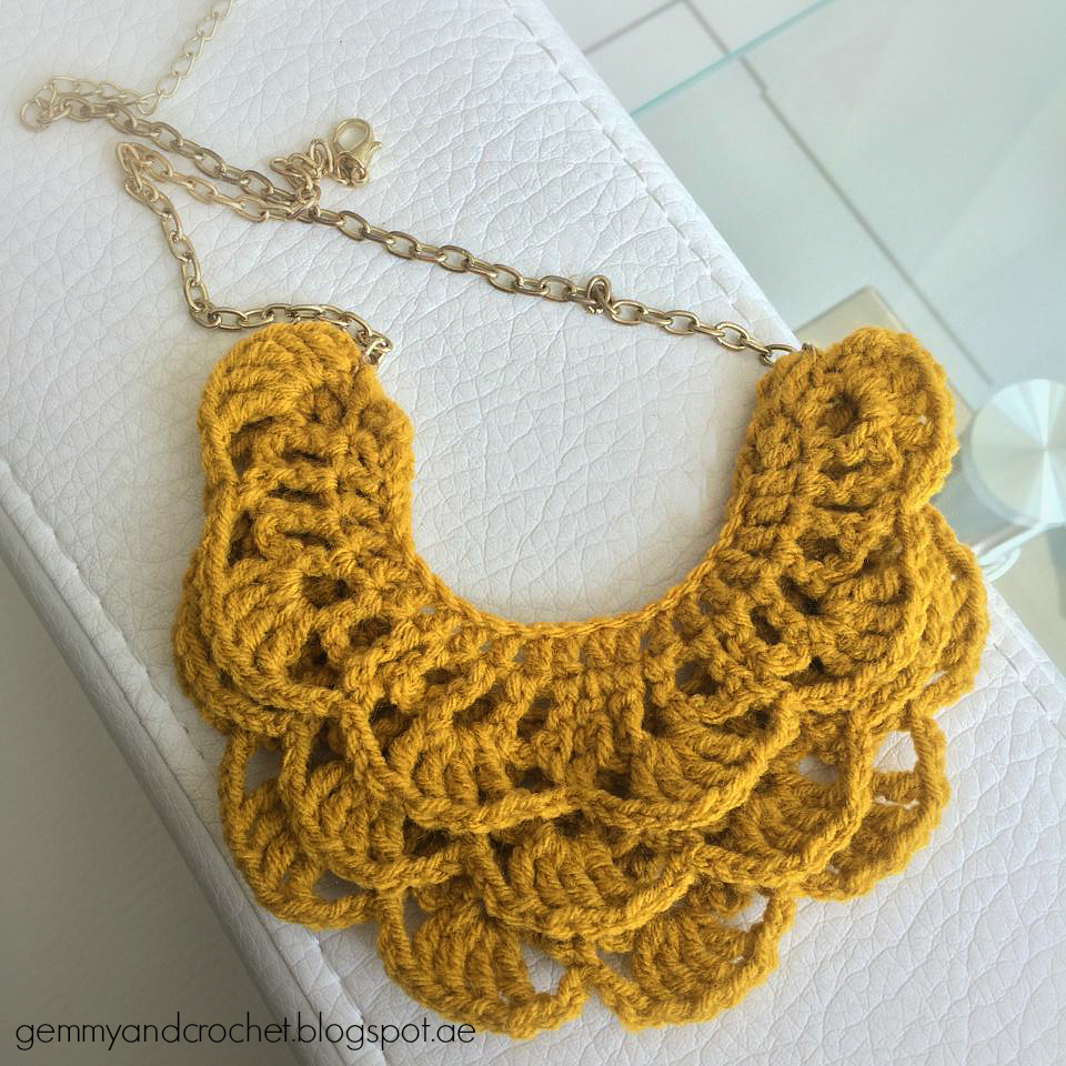 Crochet Bib Necklace