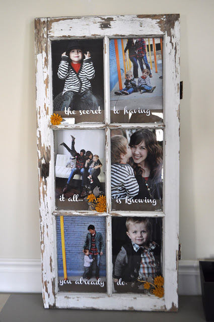 Old Window Turned Picture Frame