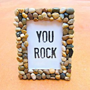 River Rock Picture Frame