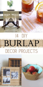 14 Easy and Beautiful DIY Burlap Decor Projects