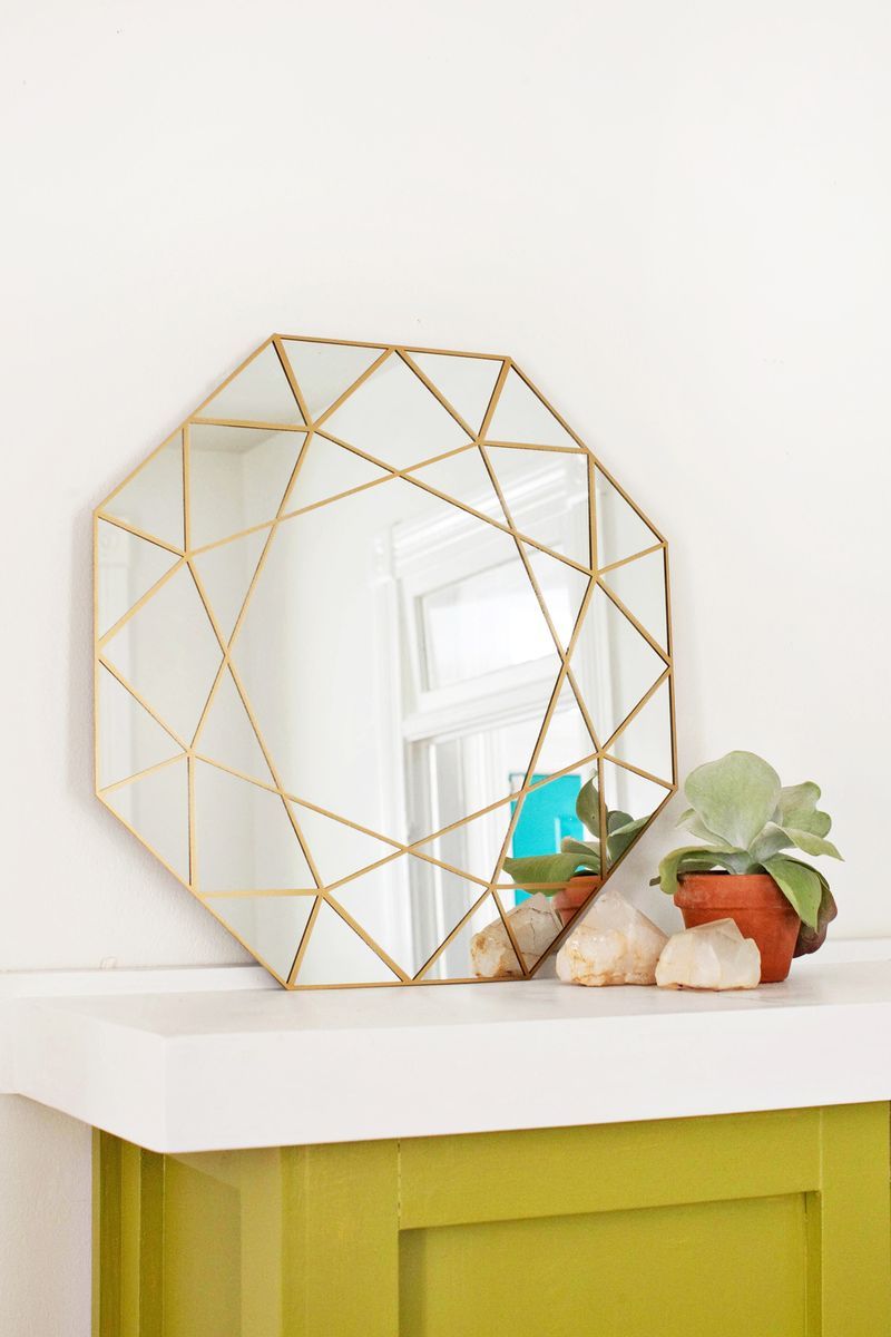 Gold Gem Mirror